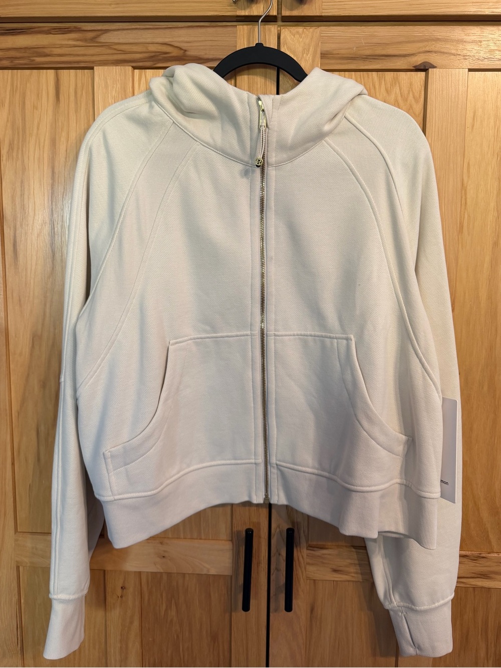NWT Lululemon Scuba Oversized Full-Zip Hoodie Light Ivory Gold XL/XXL